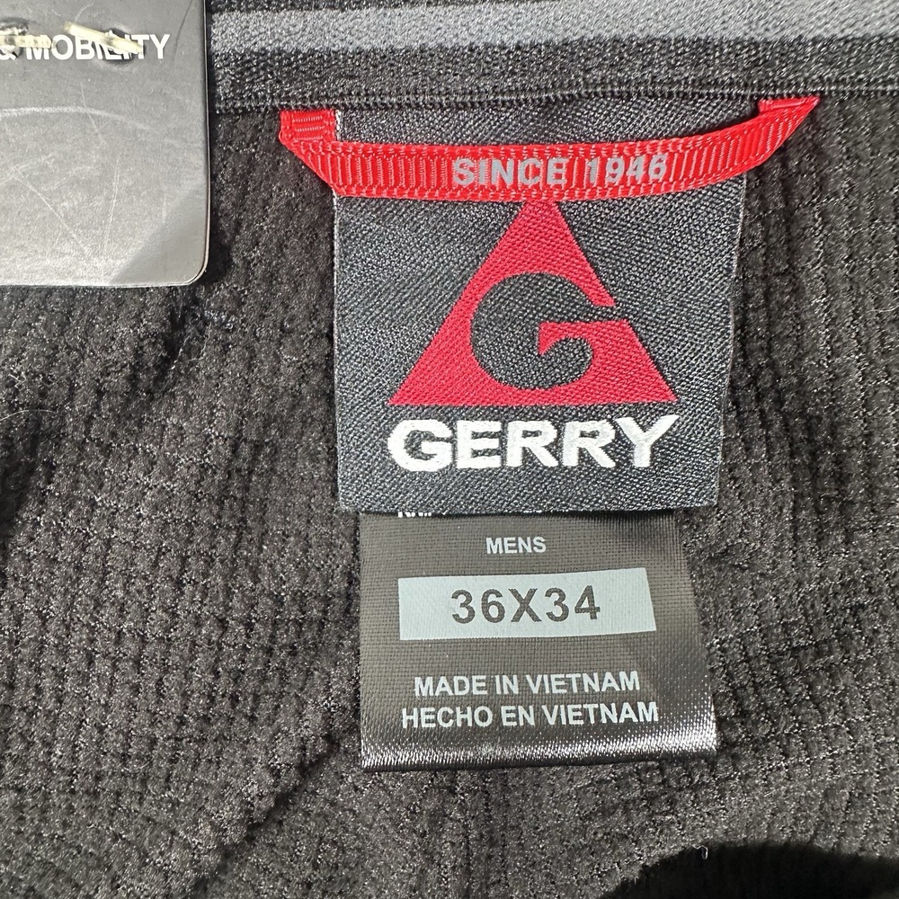 Gerry Venture Fleece Lined Pants Mens Size 36x33 Black Straight Outdoor READ - Picture 10 of 11